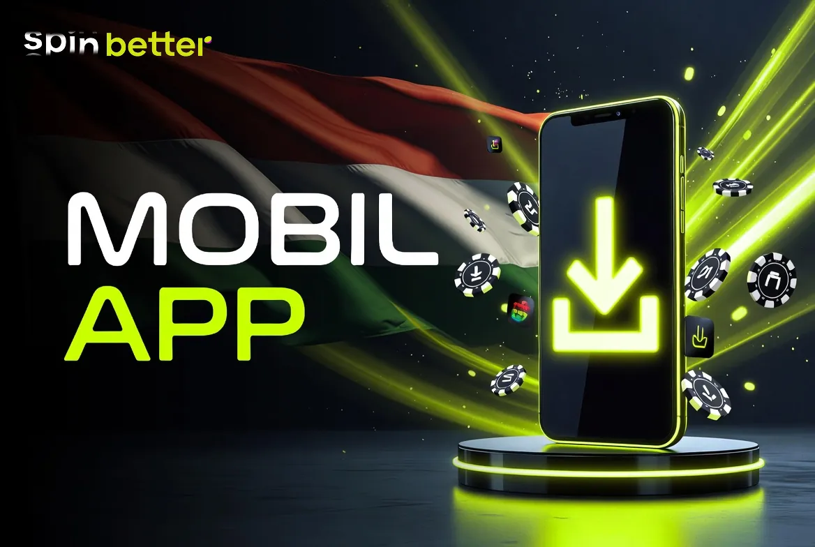 SpinBetter app – mobilos kaszinófelület a letöltés után